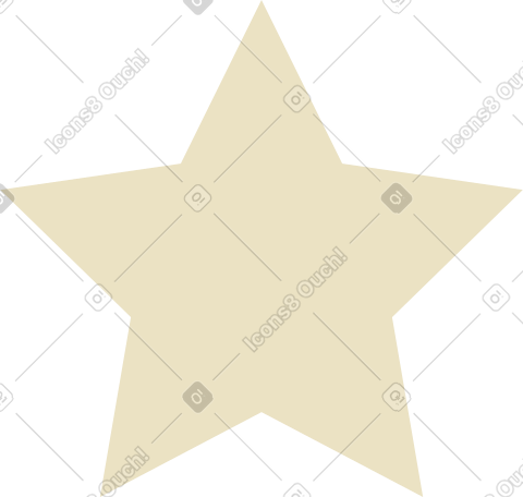 beige star PNG, SVG