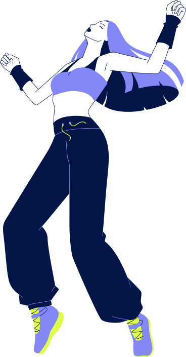 dancing young woman PNG, SVG