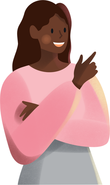 young woman with crossed arms PNG, SVG