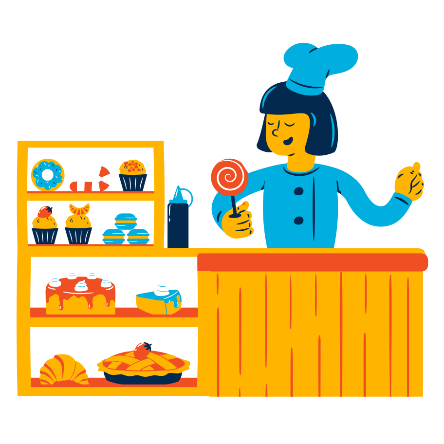 Welcome to the bakery Illustration in PNG, SVG