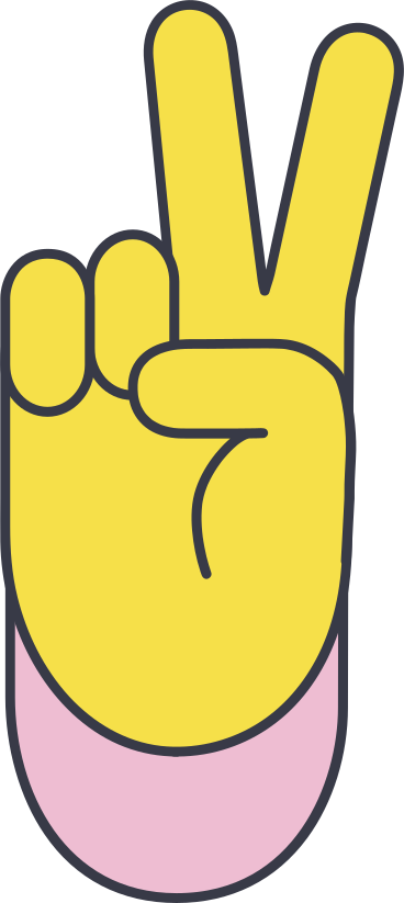 victory hand PNG, SVG