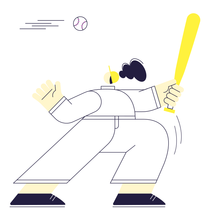Иллюстрации Бейсбол в PNG и SVG 