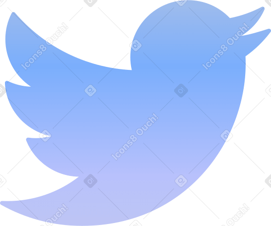 twitter logo Illustration in PNG, SVG