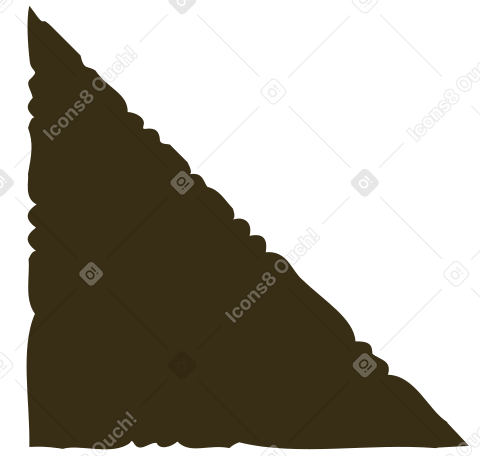 brown triangle Illustration in PNG, SVG