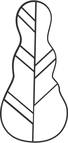 vein black outline leaf Illustration in PNG, SVG