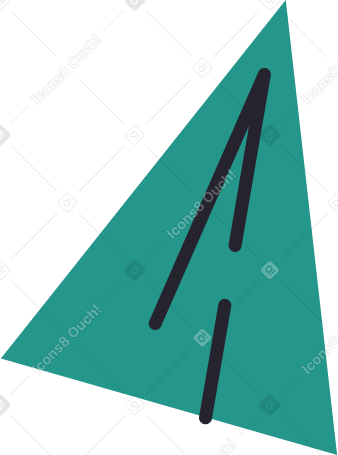 green paper plane Illustration in PNG, SVG