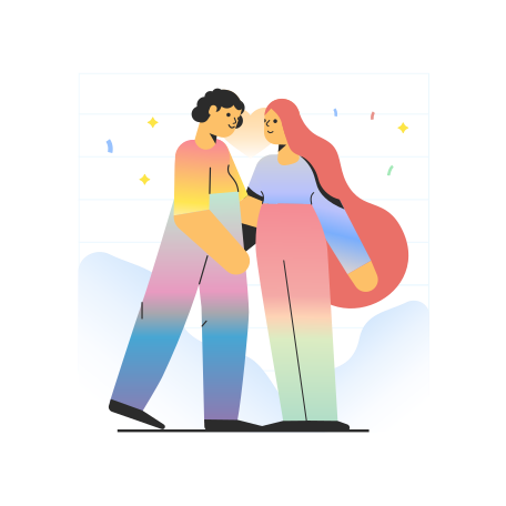Lovers on new year's eve Illustration in PNG, SVG