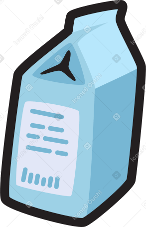 коробка для молока в PNG, SVG