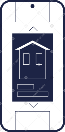 smartphone with mortgage app on screen PNG, SVG