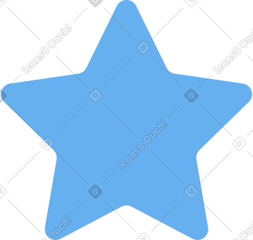 Blue star PNG, SVG