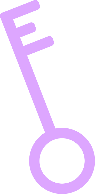 big purple key PNG, SVG