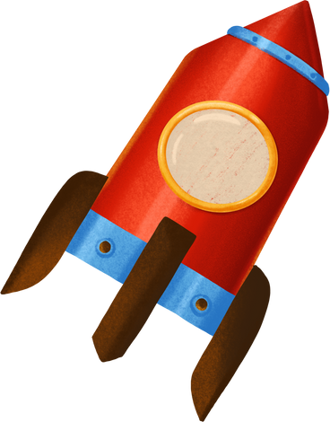 red rocket PNG, SVG