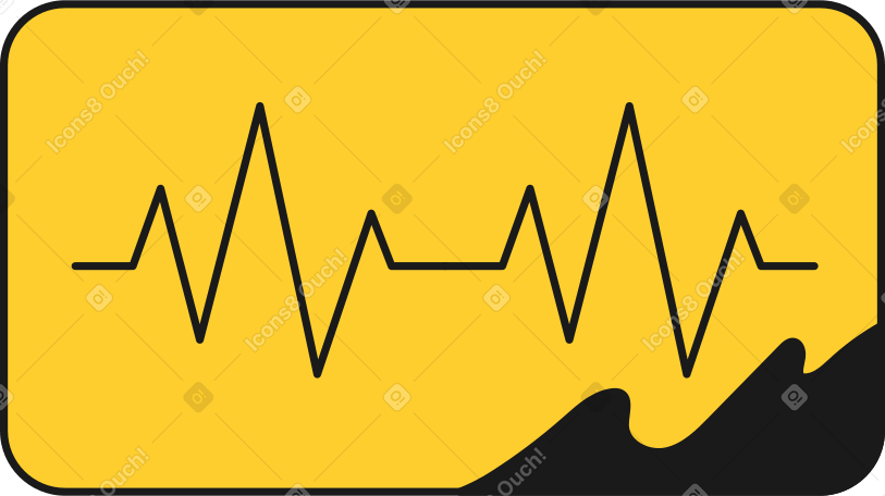 heart rate monitor Illustration in PNG, SVG