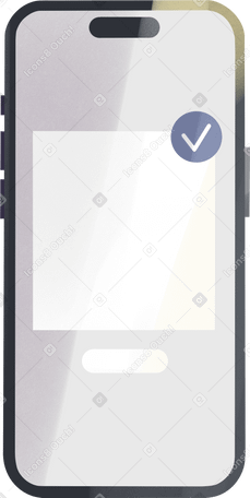 smartphone with internet shop window Illustration in PNG, SVG