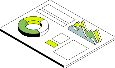 tablet with analytics animated illustration in GIF, Lottie (JSON), AE