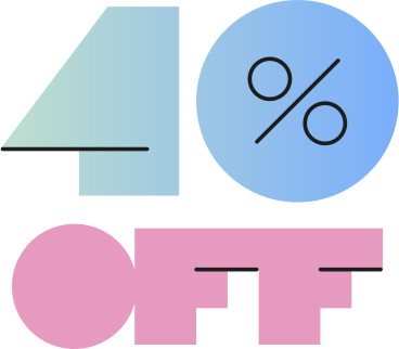 forty percent off PNG, SVG