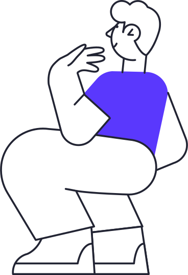 man in blue t-shirt sitting back PNG, SVG