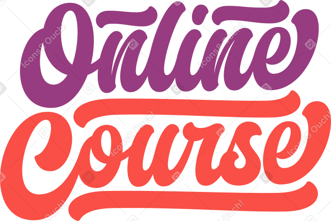 lettering online course Illustration in PNG, SVG