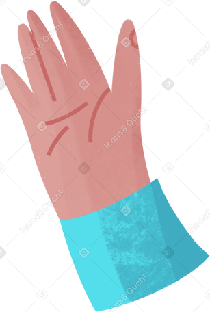 hand with light blue sleeve PNG、SVG