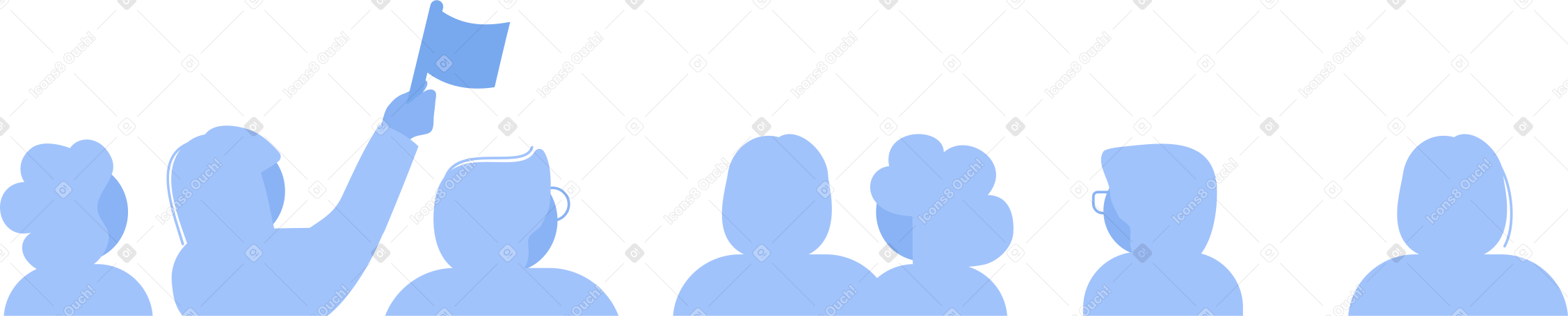 crowd PNG, SVG