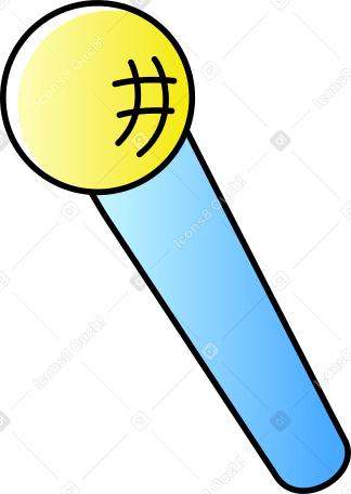 microphone Illustration in PNG, SVG