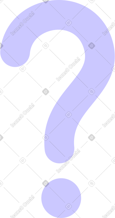 Lilac question mark PNG, SVG