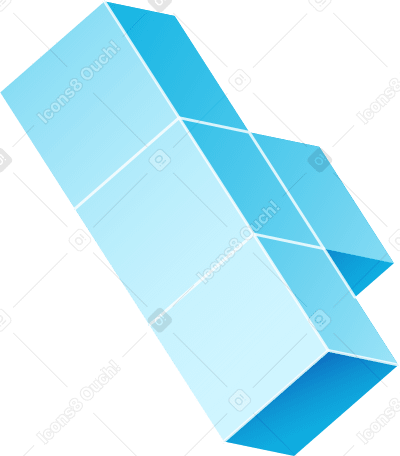 T자형 l자형 큐브 블록 PNG, SVG