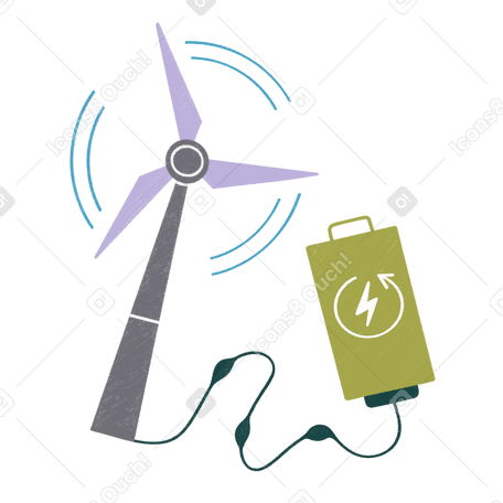 Green energy Illustration in PNG, SVG