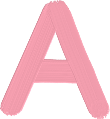 pink letter a PNG, SVG
