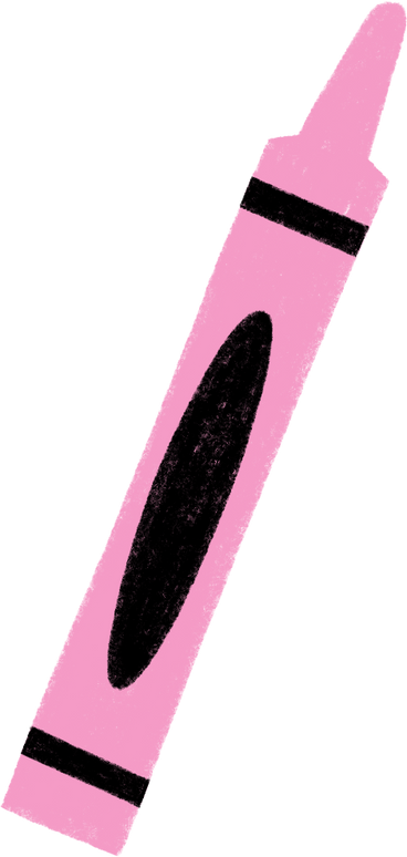 pink crayon PNG, SVG