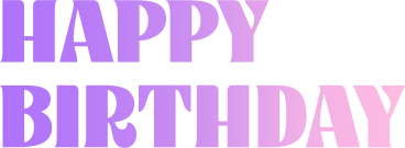 lettering happy birthday PNG, SVG