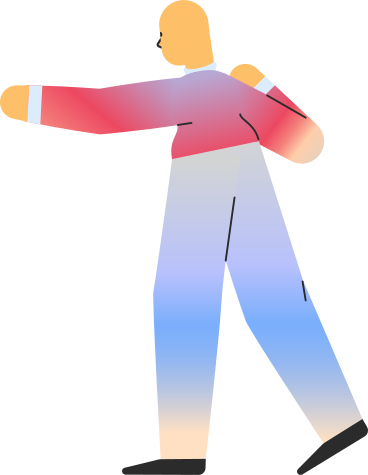 person pointing back PNG, SVG