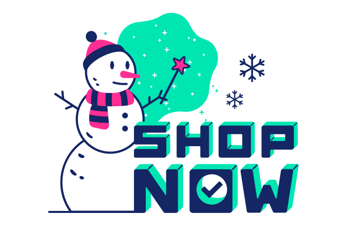 Shop now winter Illustration in PNG, SVG