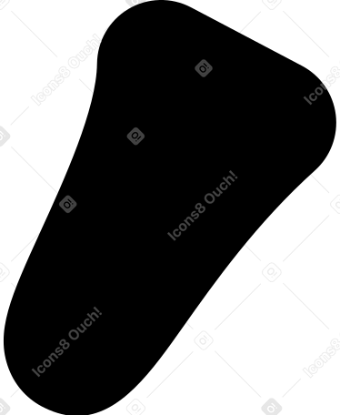 black shape Illustration in PNG, SVG