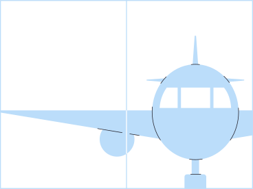 Airport window with plane PNG、SVG