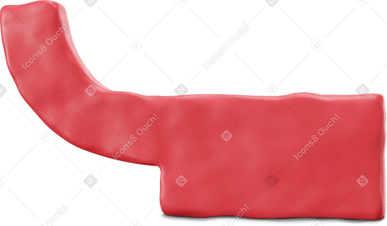 3D Torso in red cloth PNG, SVG
