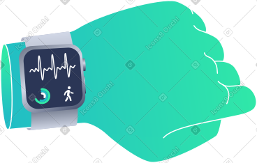 Hand with smart watches PNG, SVG