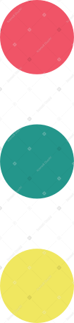 three colorful circles Illustration in PNG, SVG