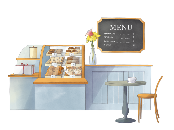 面包店插图、图像，PNG、SVG格式。