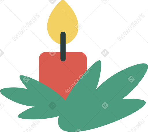 圣诞蜡烛 PNG, SVG