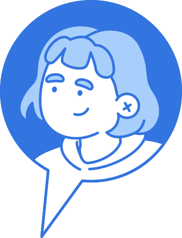 Speech bubble with woman PNG, SVG