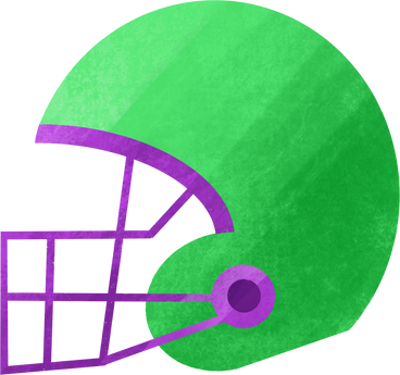 green rugby helmet PNG, SVG