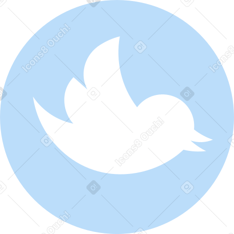 twitter icon Illustration in PNG, SVG