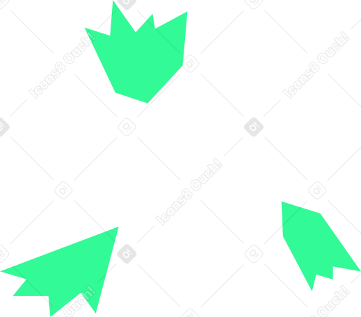 abstract shapes green PNG, SVG