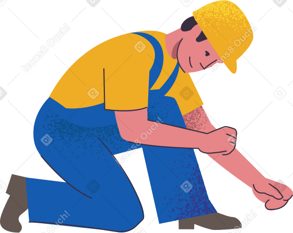worker Illustration in PNG, SVG