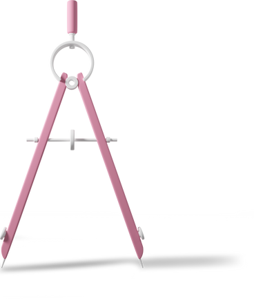 Pink divider tool PNG, SVG