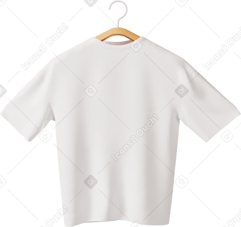 3D tshirt on hanger mockup Illustration in PNG, SVG