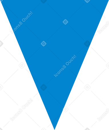blue triangle PNG、SVG