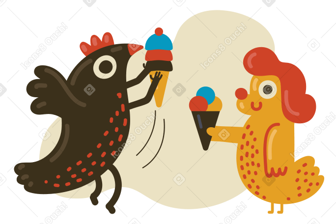 Ice cream Illustration in PNG, SVG