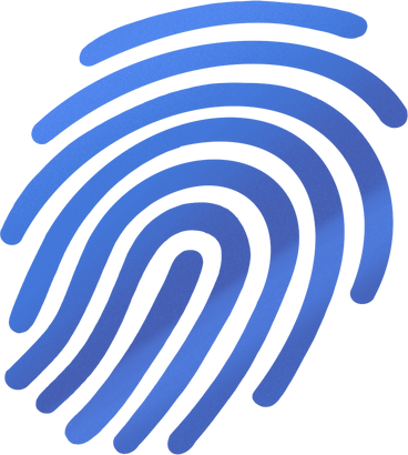 blue fingerprint PNG, SVG